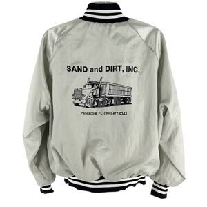 90s satin bomber jacket Sand and Dirt Pensacola Florida 1990s vintage